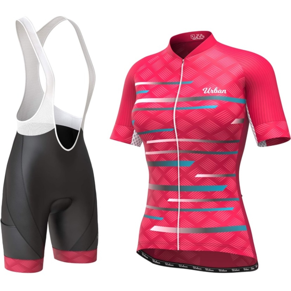 Urban cycling kit women’s L, bibs and jersey set